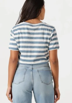 blauwe by-bar t-shirt hope big stripe top