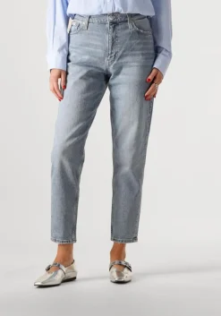 blauwe calvin klein mom jeans mom jean