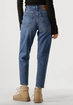 blauwe calvin klein mom jeans mom jean