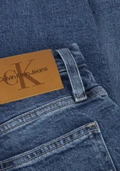 blauwe calvin klein mom jeans mom jean