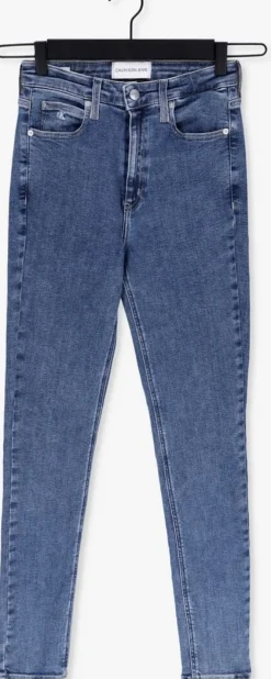 blauwe calvin klein skinny jeans high rise skinny 15787