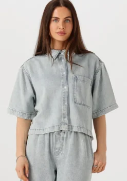 CATWALK JUNKIE e blouses short sleeve denim blouse>DAMES Blouses