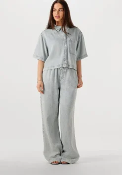 CATWALK JUNKIE e blouses short sleeve denim blouse>DAMES Blouses