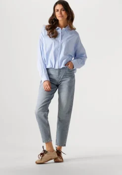 blauwe catwalk junkie blouses tuck in blouse