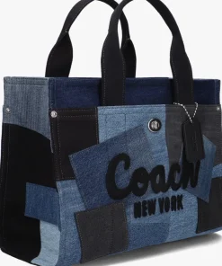 COACH e handtas patchwork denim cargo tote>DAMES Handtassen