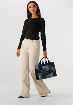 COACH e handtas patchwork denim cargo tote><noscript><img width=