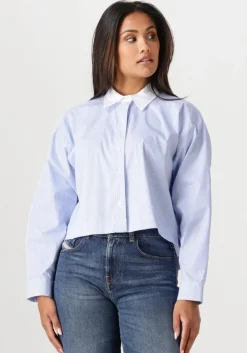 blauwe co'couture blouses gia crop shirt