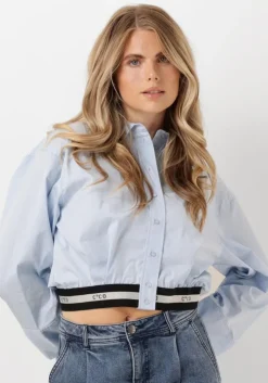 CO'COUTURE e co'couture blouses cotton crisp logo crop shirt>DAMES Blouses