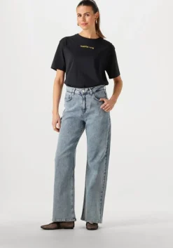 COLOURFUL REBEL e straight leg jeans gaias high rise wide leg denim pants>DAMES Jeans