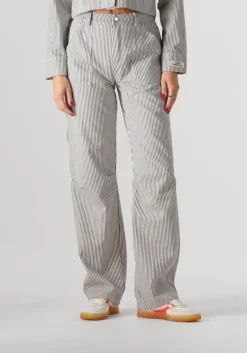 COLOURFUL REBEL e straight leg jeans kensi striped worker pants>DAMES Jeans