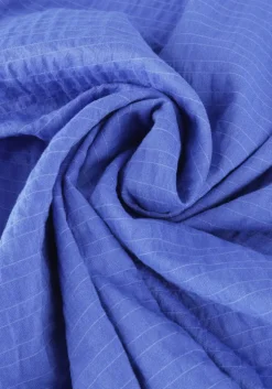 blauwe edited mini jurk frances dress