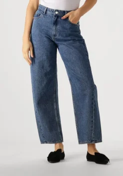 blauwe edited mom jeans mathilda denim trousers