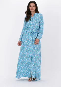 blauwe est'seven maxi jurk est’maxi dress