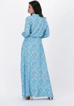 blauwe est'seven maxi jurk est’maxi dress