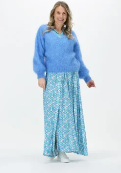 blauwe est'seven maxi jurk est’maxi dress