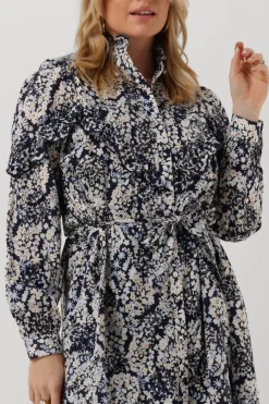 blauwe fabienne chapot mini jurk daila broderie dress 102