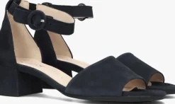 blauwe gabor sandalen met hak 902