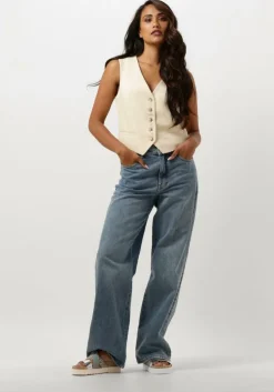 blauwe gestuz wide jeans zolinagz hw wide jeans