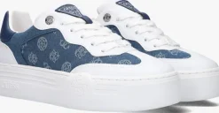blauwe guess lage sneakers swole2