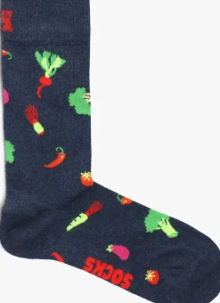 blauwe happy socks sokken veggie