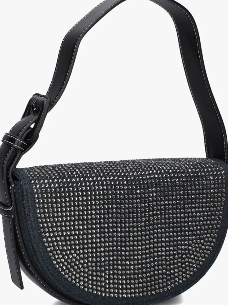 blauwe hvisk schoudertas nomi denim embellished