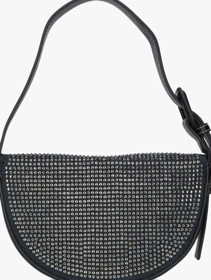 blauwe hvisk schoudertas nomi denim embellished