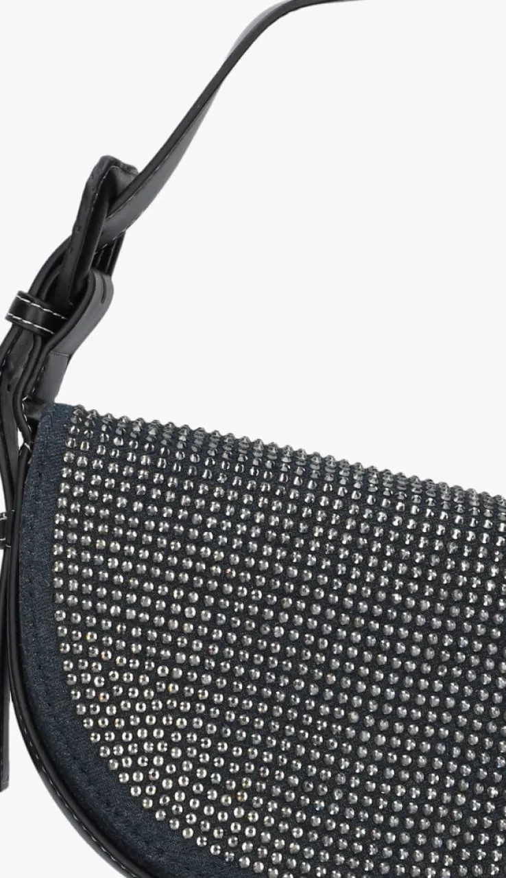 blauwe hvisk schoudertas nomi denim embellished