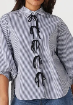 JANSEN AMSTERDAM e blouses lois blouse csb 798 bowstraps 3/4 sleeve wide fit><noscript><img width=