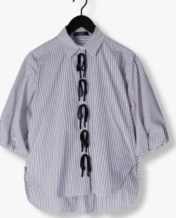 JANSEN AMSTERDAM e blouses lois blouse csb 798 bowstraps 3/4 sleeve wide fit><noscript><img width=