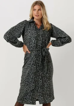 JANSEN AMSTERDAM e midi jurk titia>DAMES Jurken