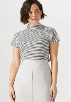 blauwe jansen amsterdam top gaia shirt vs 382 cap sleeve turtle neck