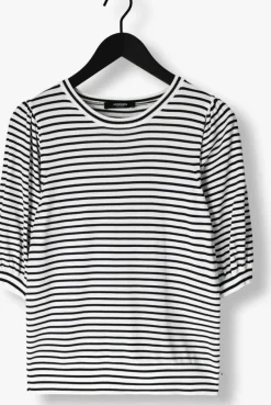 JANSEN AMSTERDAM e top kim top k 136 stripe short puffed sleeve><noscript><img width=