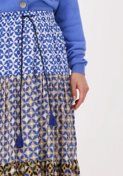 blauwe leon & harper maxirok juicy tc160 tile