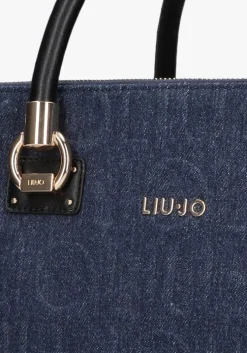 blauwe liu jo handtas manh boston bag