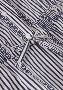 blauwe liu jo playsuits popeline stampa tp dress