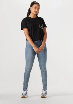 blauwe liu jo slim fit jeans b.up fabulous reg.w.