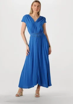 blauwe louizon maxi jurk fayence
