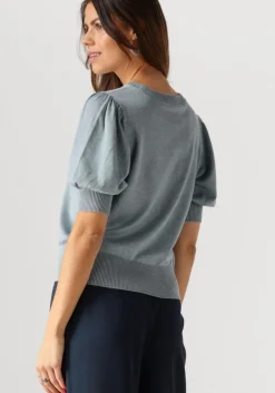 blauwe minus top liva knit tee