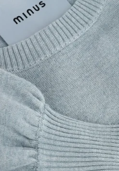 blauwe minus top liva knit tee