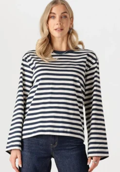 MODSTRÖM e modström tops & t-shirts hellenmd ls stripe t-shirt>DAMES Tops & T-Shirts