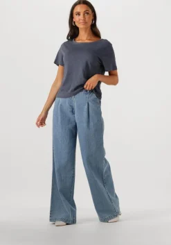 blauwe modström wide jeans minnimd pants
