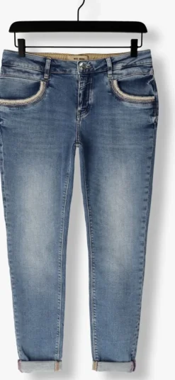 blauwe mos mosh skinny jeans naomi matteos jeans