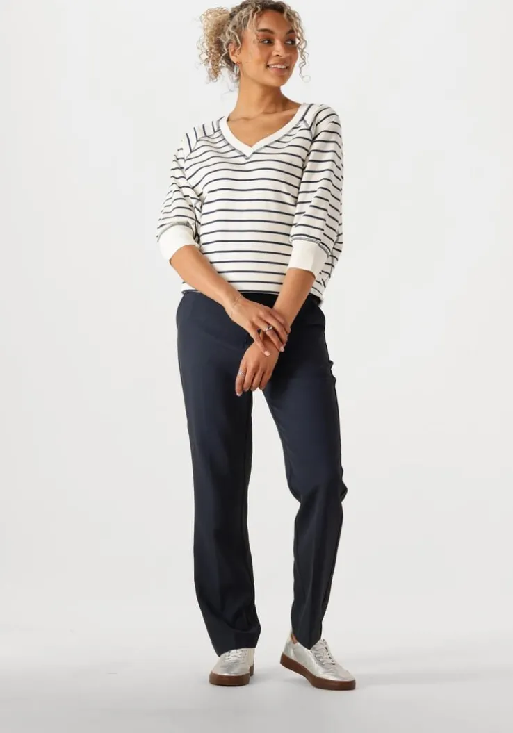 blauwe mos mosh sweater mmmaggie stripe sweatshirt