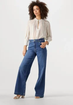 blauwe mos mosh wide jeans dara deluxe jeans