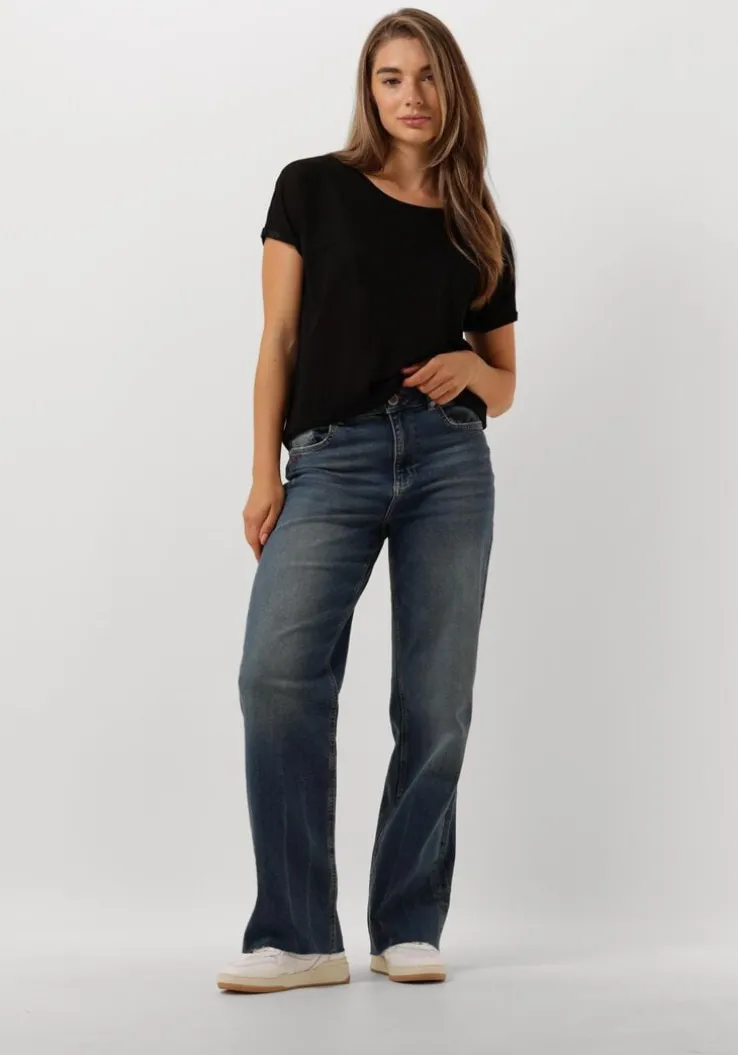 blauwe mos mosh wide jeans relee kessel jeans