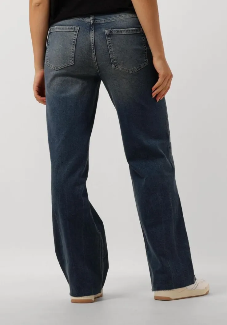 blauwe mos mosh wide jeans relee kessel jeans