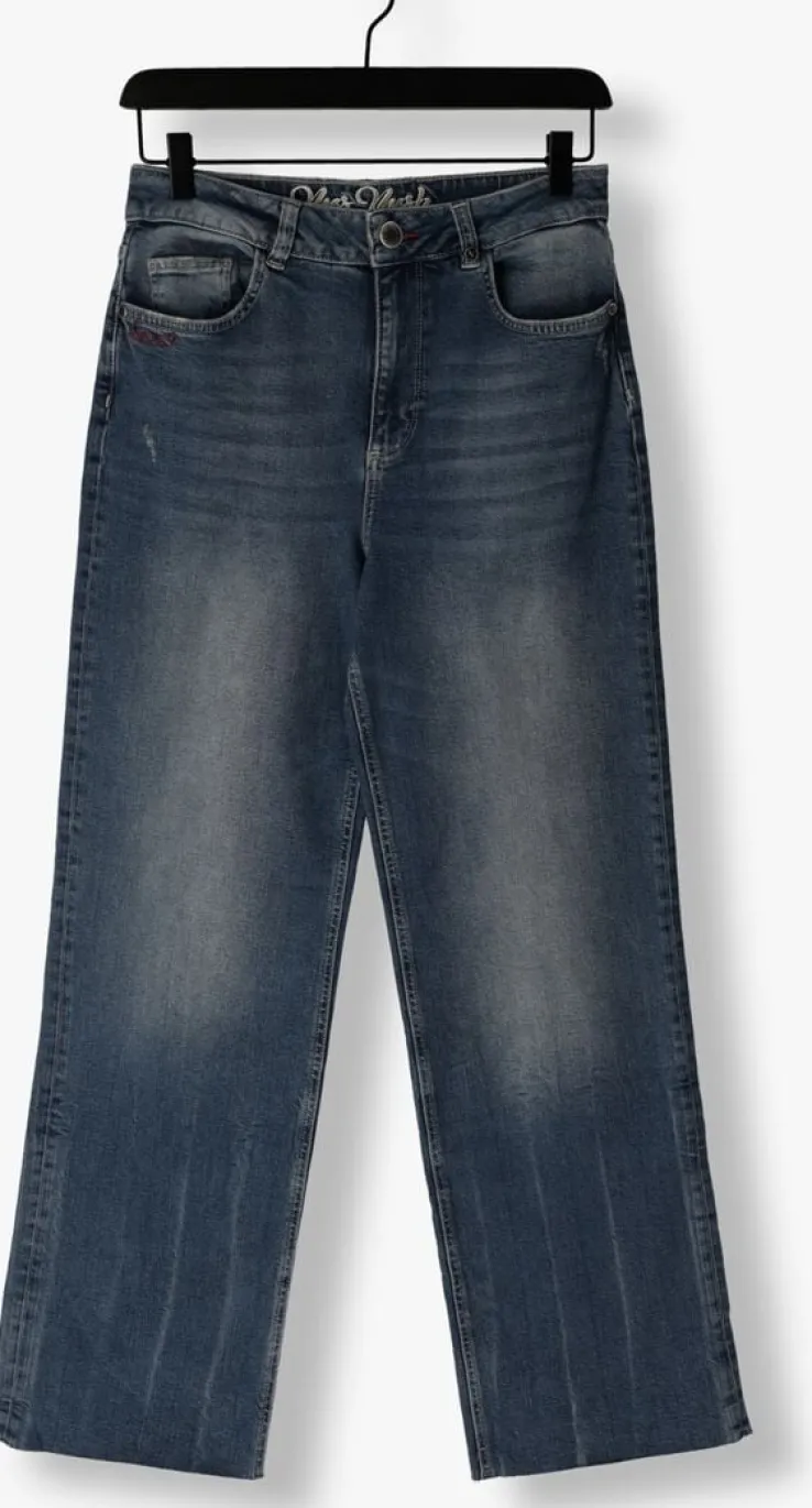 blauwe mos mosh wide jeans relee kessel jeans