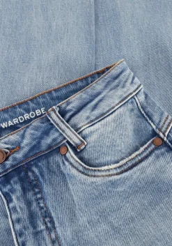 blauwe my essential wardrobe straight leg jeans dangomw 144 high straight y