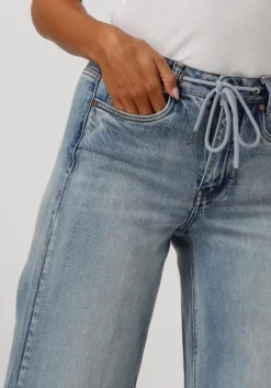 blauwe my essential wardrobe wijde broek dangomw 144 xwide