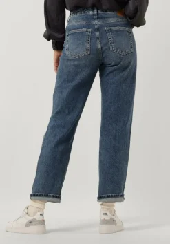 blauwe my essential wardrobe straight leg jeans tusamw 140 high straight y